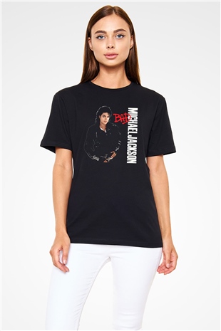 Michael Jackson Siyah Unisex Tişört T-Shirt - TişörtFabrikası