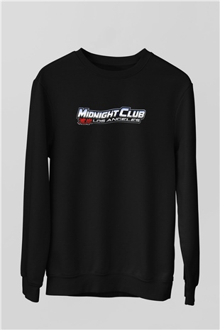 Midnight Club Siyah Unisex Sweatshirt