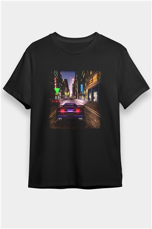Midnight Club Siyah Unisex Tişört T-Shirt