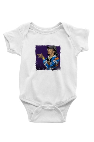 Migos Baskılı Unisex Beyaz Bebek Body - Zıbın