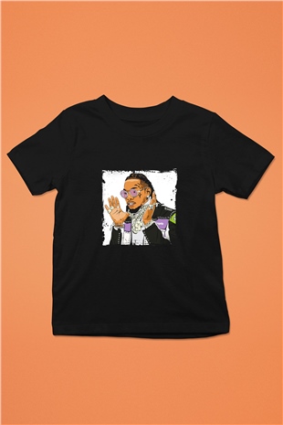 Migos Baskılı Unisex Siyah Çocuk Tişört