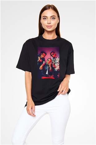 Migos Siyah Oversize Tişört Oversize T-shirt - TişörtFabrikası