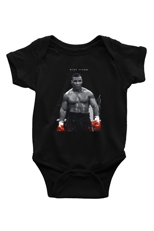 Mike Tyson Siyah Bebek Body - Zıbın