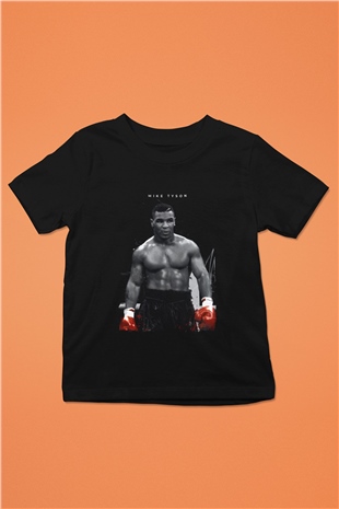 Mike Tyson Siyah Unisex  Çocuk Tişört