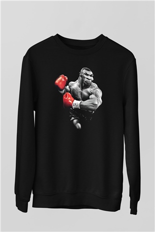 Mike Tyson Siyah Unisex Sweatshirt