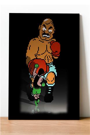 Mike Tysons Punch-Out! Desenli Ahşap Mdf Tablo 40 cm x 60 cm