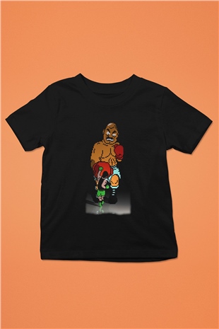 Mike Tysons Punch-Out! Siyah Unisex  Çocuk Tişört
