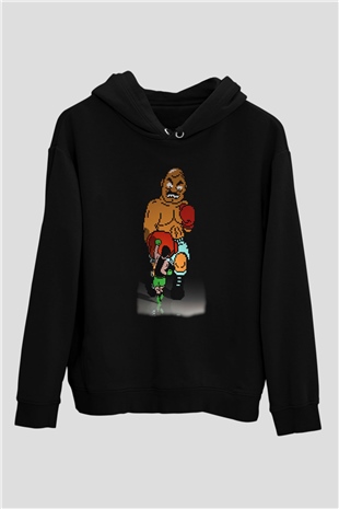 Mike Tysons Punch-Out! Siyah Unisex Hoodie