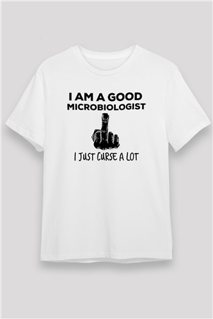 Mikrobiyolog Beyaz Unisex Tişört T-Shirt - TişörtFabrikası