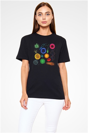 Mikrobiyolog Siyah Unisex Tişört T-Shirt - TişörtFabrikası
