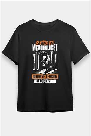 Mikrobiyolog Siyah Unisex Tişört T-Shirt - TişörtFabrikası