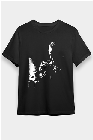 Miles Davis Baskılı Unisex Siyah Tişört - Tshirt
