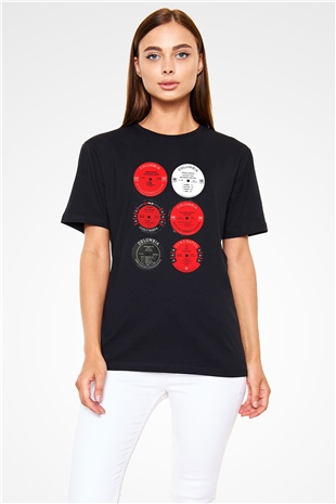 Miles Davis Baskılı Unisex Siyah Tişört - Tshirt