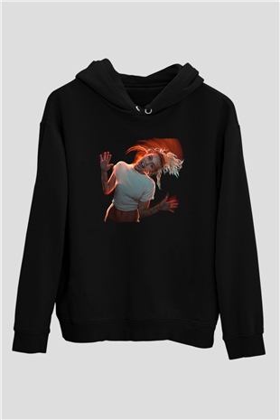 Miley Cyrus Baskılı Unisex Siyah Hoodie