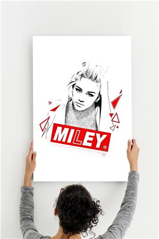 Miley Cyrus Desenli Ahşap Mdf Tablo 40 cm x 60 cm