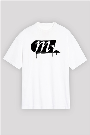 Millencolin Beyaz Unisex Oversize Tişört T-Shirt
