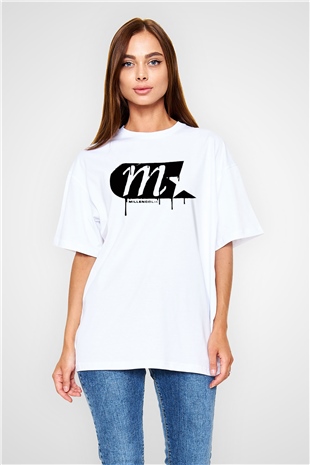 Millencolin Beyaz Unisex Oversize Tişört T-Shirt