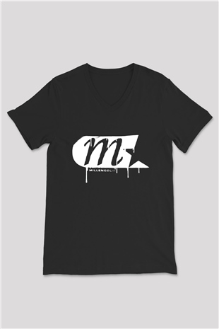 Millencolin Siyah Unisex V Yaka Tişört T-Shirt
