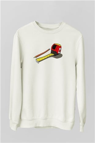 Mimar Beyaz Unisex Sweatshirt