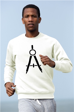 Mimar Beyaz Unisex Sweatshirt