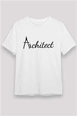 Mimar Beyaz Unisex Tişört T-Shirt - TişörtFabrikası