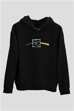 Minecraft Siyah Unisex Kapüşonlu Sweatshirt