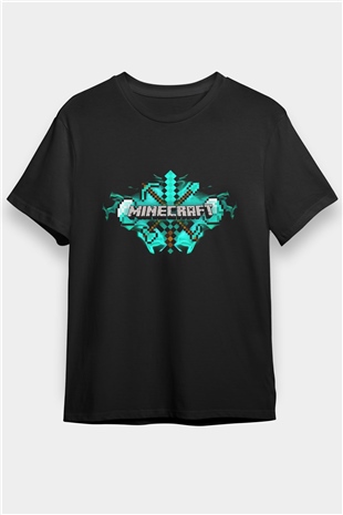 Minecraft Siyah Unisex Tişört