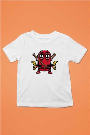 Minionpool Baskılı Beyaz Unisex Çocuk Tişört