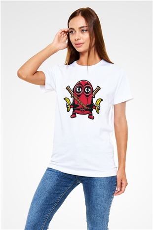 Minionpool Baskılı Beyaz Unisex Tişört
