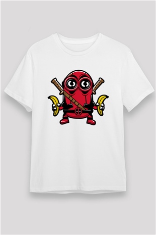 Minionpool Baskılı Beyaz Unisex Tişört