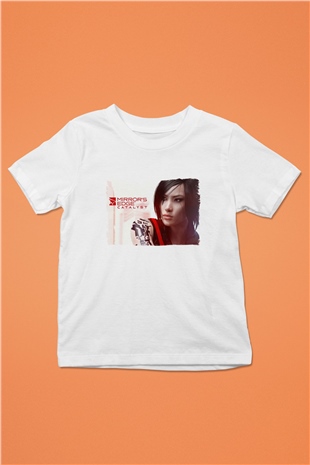 Mirrors Edge Beyaz Unisex Çocuk Tişört