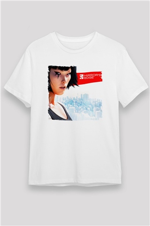 Mirrors Edge Beyaz Unisex Tişört T-Shirt