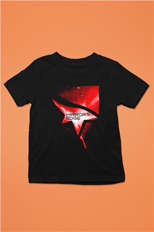 Mirrors Edge Siyah Unisex Çocuk Tişört