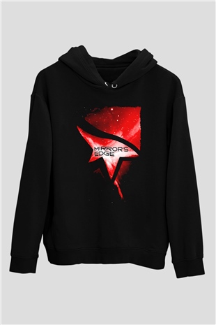Mirrors Edge Siyah Unisex Hoodie