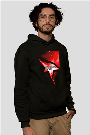 Mirrors Edge Siyah Unisex Hoodie
