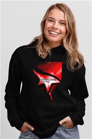 Mirrors Edge Siyah Unisex Hoodie