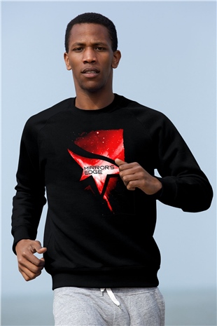 Mirrors Edge Siyah Unisex Sweatshirt