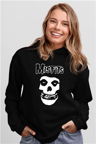 Misfits Siyah Unisex Hoodie