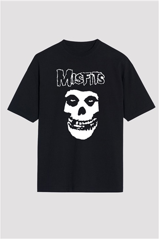 Misfits Siyah Unisex Oversize Tişört T-Shirt
