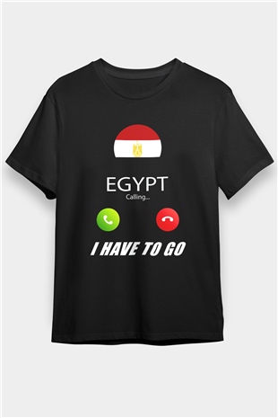 Mısır Siyah Unisex Tişört T-Shirt - TişörtFabrikası