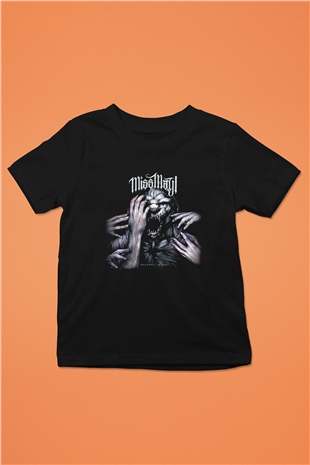 Miss May I Baskılı Siyah Unisex Çocuk Tişört