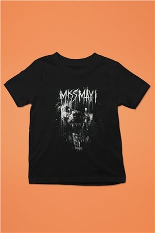 Miss May I Siyah Unisex Çocuk Tişört