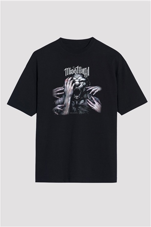 Miss May I Siyah Unisex Oversize Tişört T-Shirt