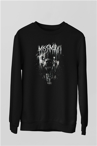 Miss May I Siyah Unisex Sweatshirt