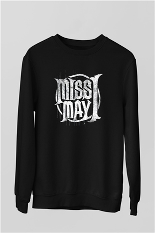 Miss May I Siyah Unisex Sweatshirt