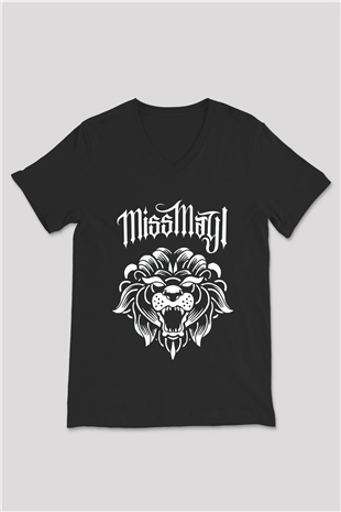 Miss May I Siyah Unisex V Yaka Tişört