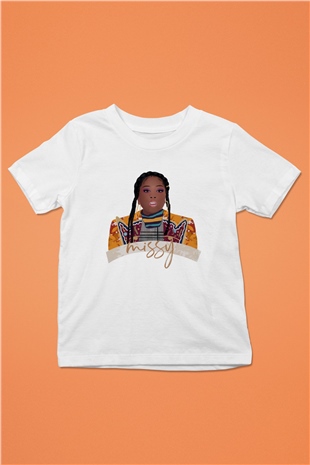 Missy Elliott Beyaz Unisex Çocuk Tişört