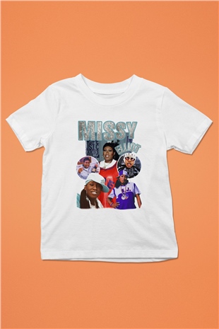 Missy Elliott Beyaz Unisex Çocuk Tişört