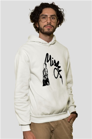 Missy Elliott Beyaz Unisex Kapüşonlu Sweatshirt