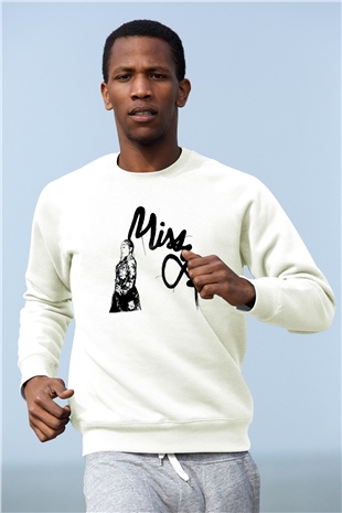 Missy Elliott Beyaz Unisex Sweatshirt